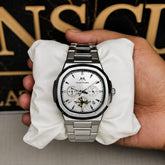 MATTURI Stainless Steel Chronograph-Style Men’s Watch