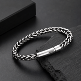 MENSCUFF Premium Braided Stainless Steel Bracelet