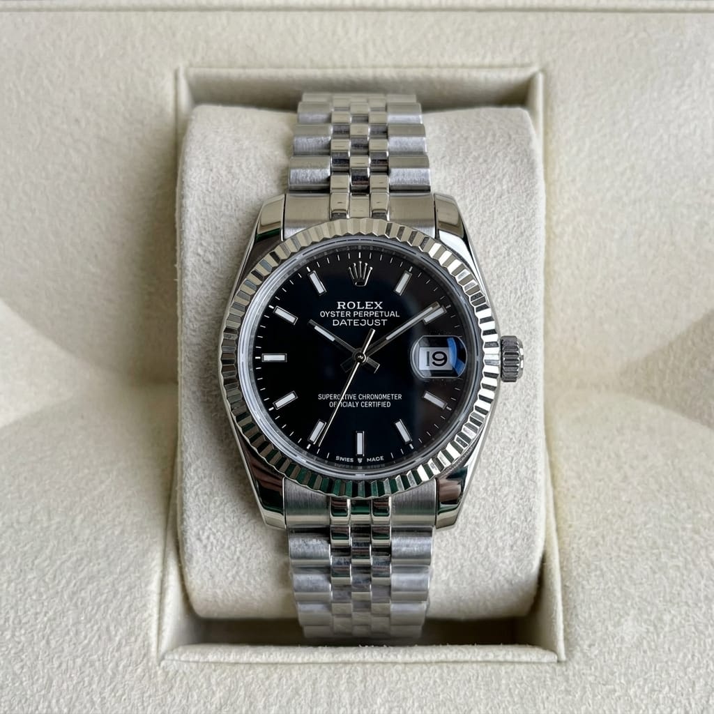 Title: Luxury Silver Stainless Steel Watch