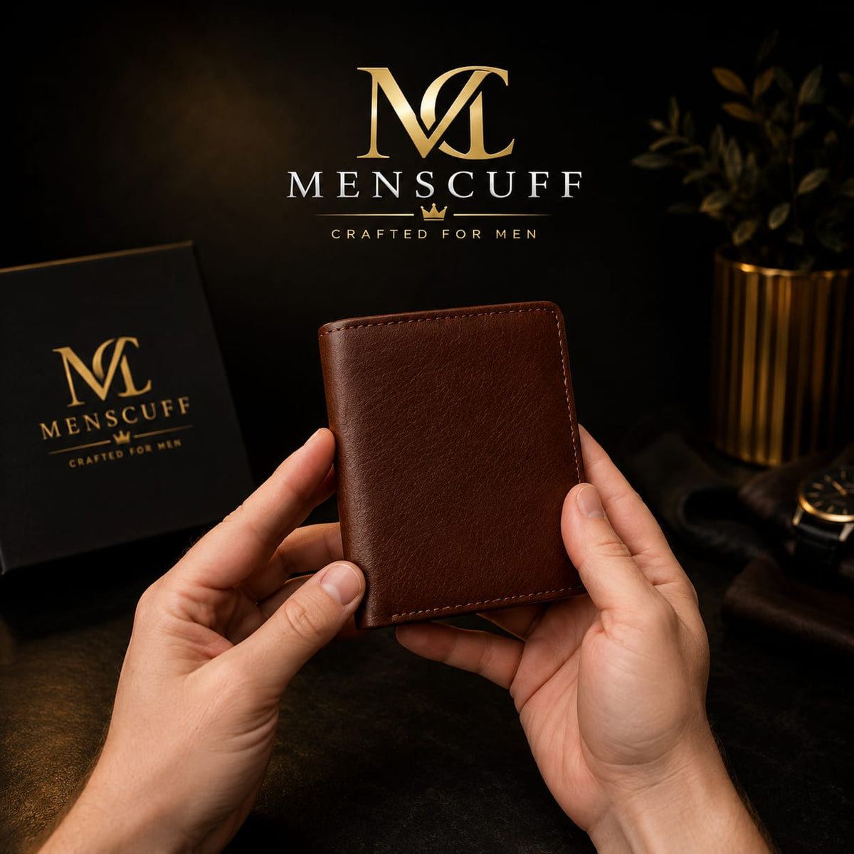 MensCuff Elite Handmade Leather Wallet – Crafted for Men