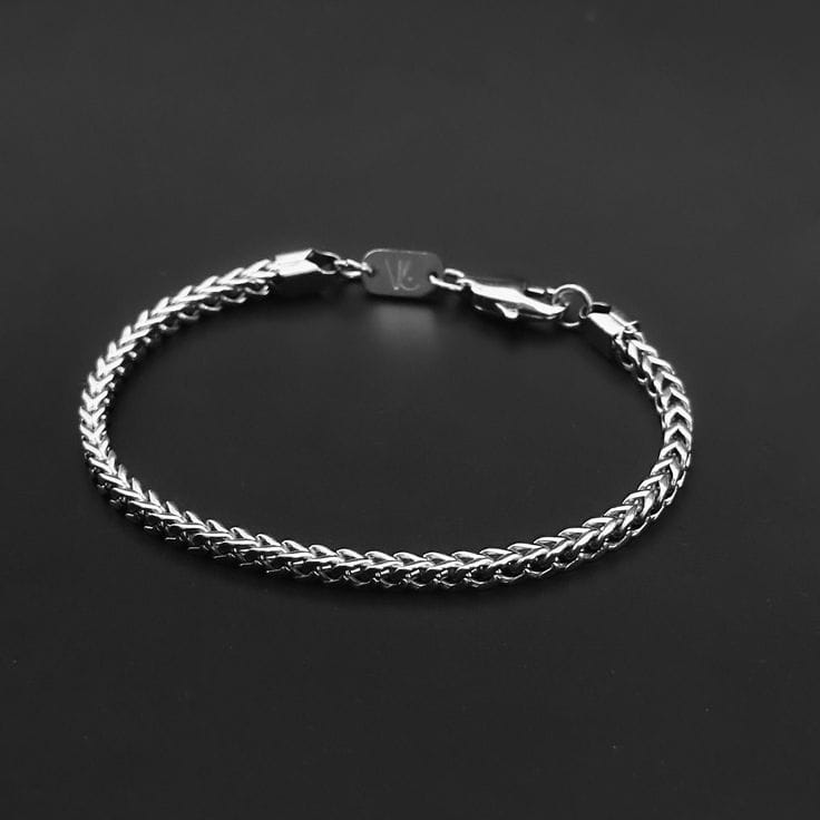 MENSCUFF Classic Stainless Steel Foxtail Chain Bracelet